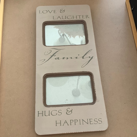 Other - Picture Frame - Holds two 4”x6” pictures - Frame is 18x8”